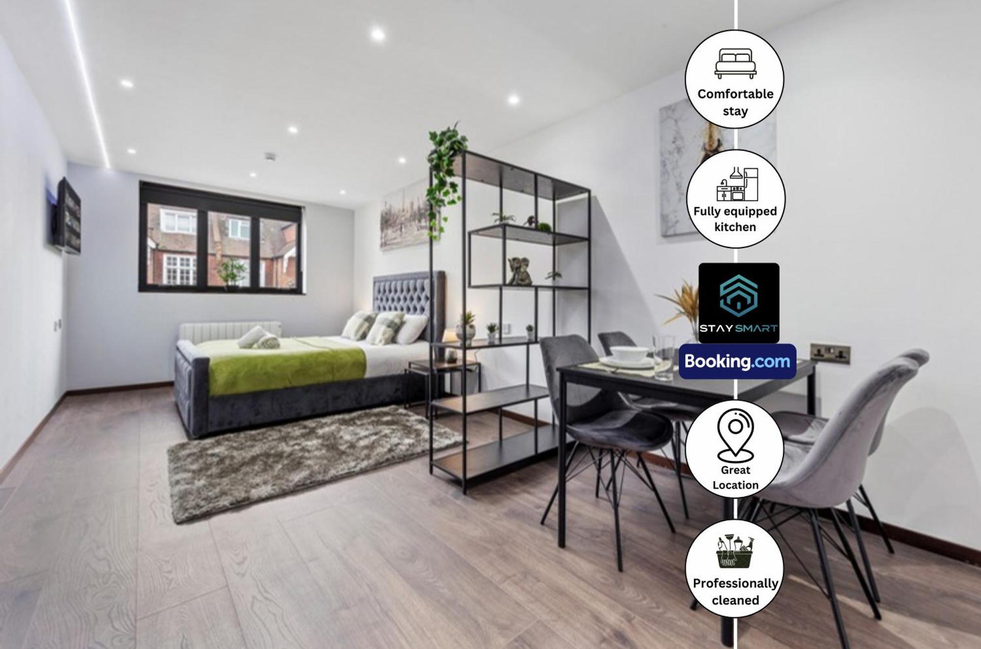 Stylish Studio Apt By Stay Smart Short Lets & Serviced Accommodation Woodstock With Free Wifi London Bagian luar foto