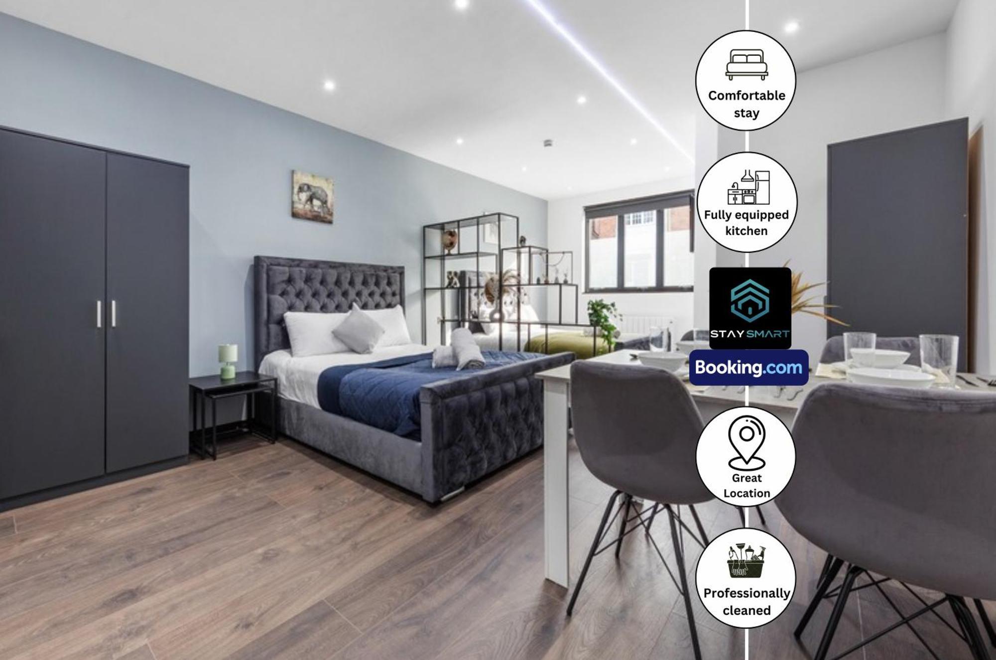Stylish Studio Apt By Stay Smart Short Lets & Serviced Accommodation Woodstock With Free Wifi London Bagian luar foto