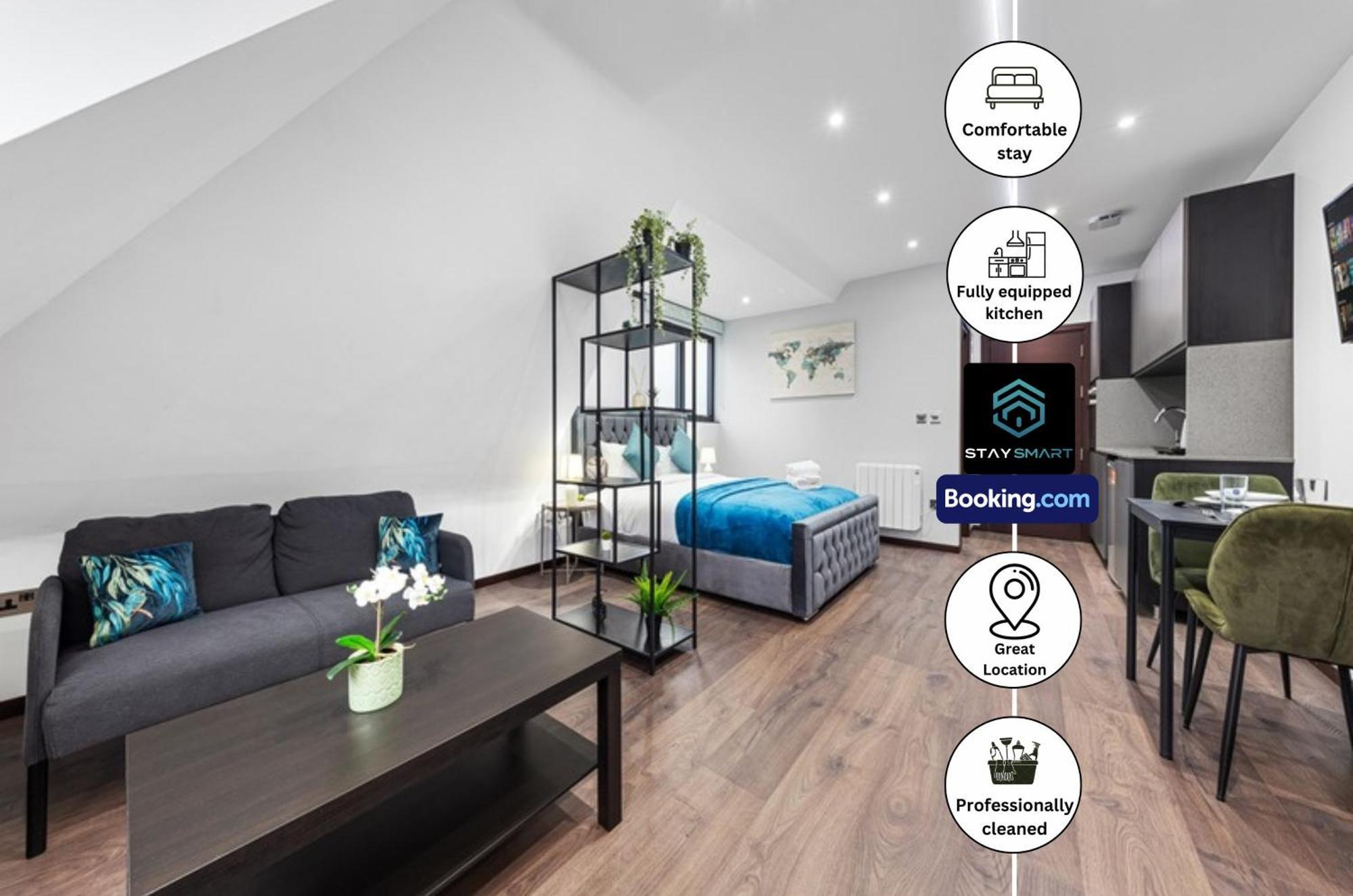 Stylish Studio Apt By Stay Smart Short Lets & Serviced Accommodation Woodstock With Free Wifi London Bagian luar foto